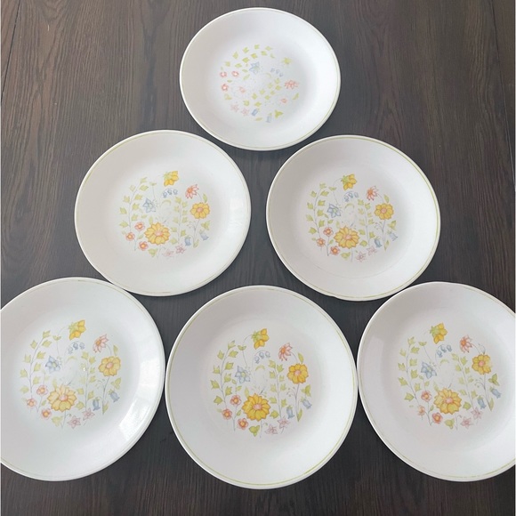 Set of 6 Corelle Spring Meadow Plates - Picture 1 of 9